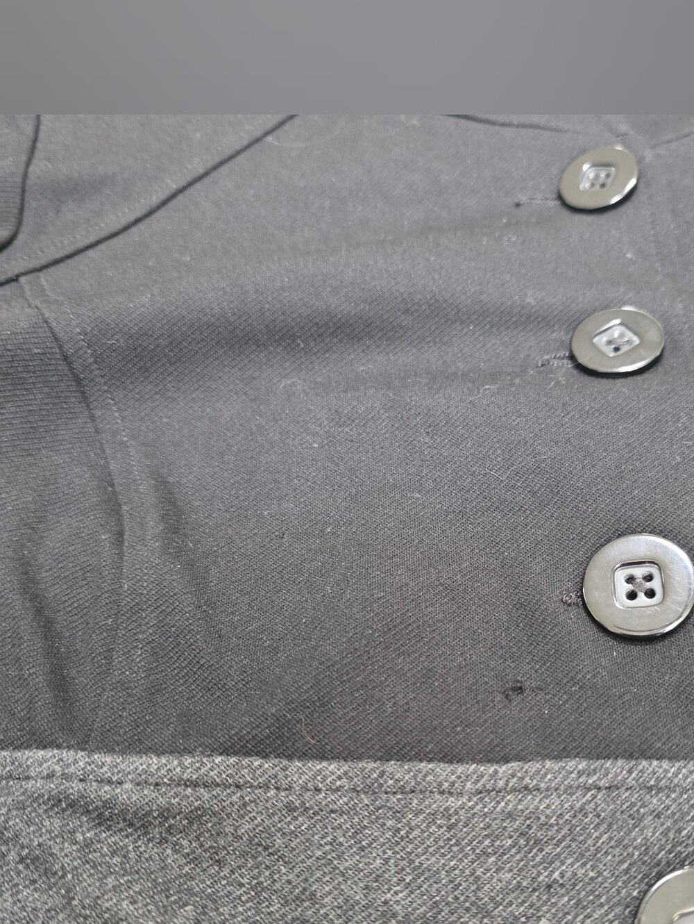 CAbi Womens Osaka Nights Black & Gray Size Med Convertible Zip Off Jacket - Picture 11 of 11